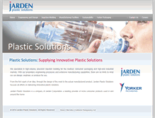 Tablet Screenshot of jardenplasticsolutions.com